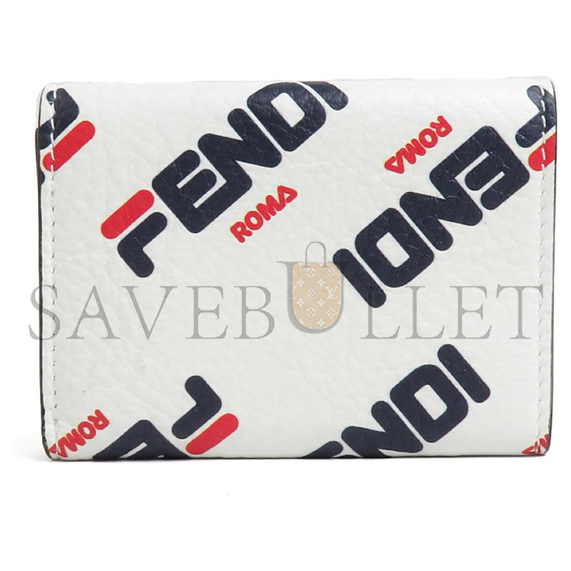 F**di tri-fold wallet white (9.3*7*2.2cm)